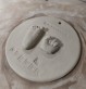 Carte cadeau moulage des mains et des pieds de bébé - Atelier de céramique Moineaux & Co Quimper - Poterie