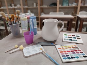 atelier peinture sur céramique Quimper